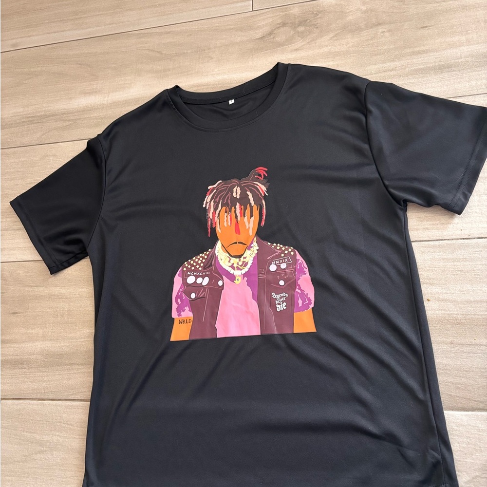Juice WRLD Graphic T-Shirt Black Men's Small